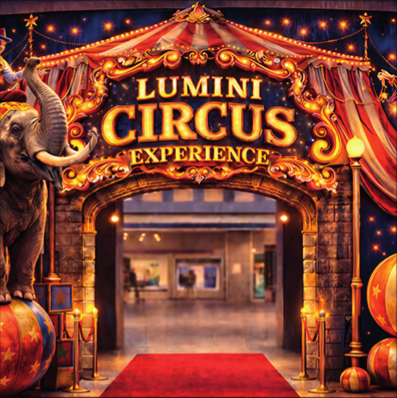 Arte de LUMINI CIRCUS EXPERIENCE